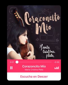 Corazoncito Mío, lo nuevo de María Cristina Plata [Recomendado]