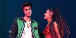 Justin Bieber reapareció en Coachella al lado de Ariana Grande